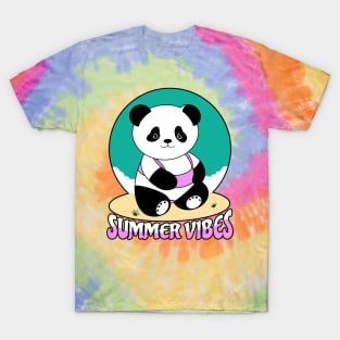 Summer Vibes Panda T-Shirt